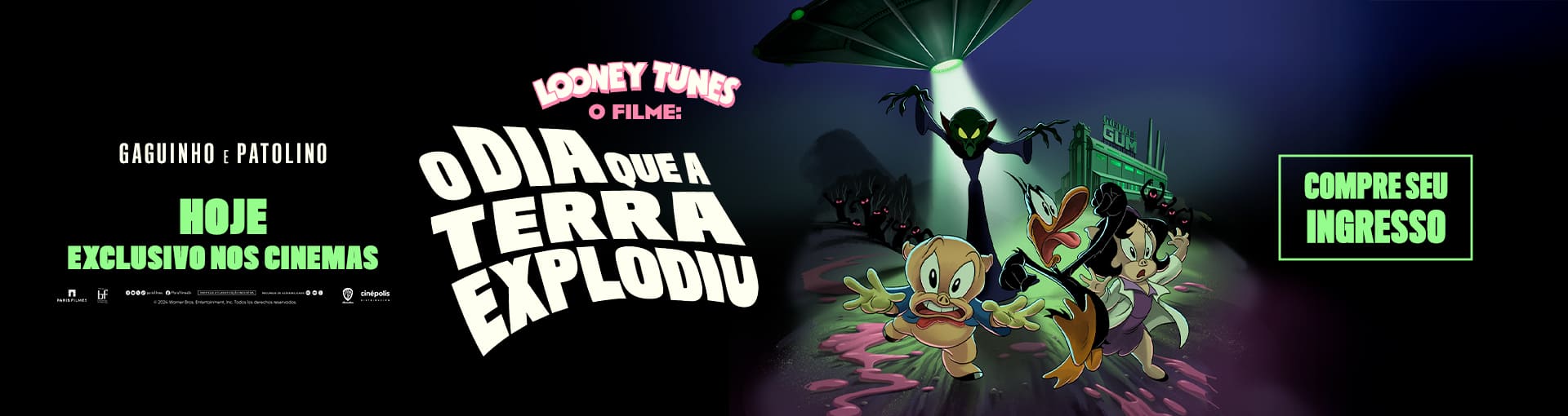 Banner Looney Tunes - O Filme: O Dia Que a Terra Explodiu