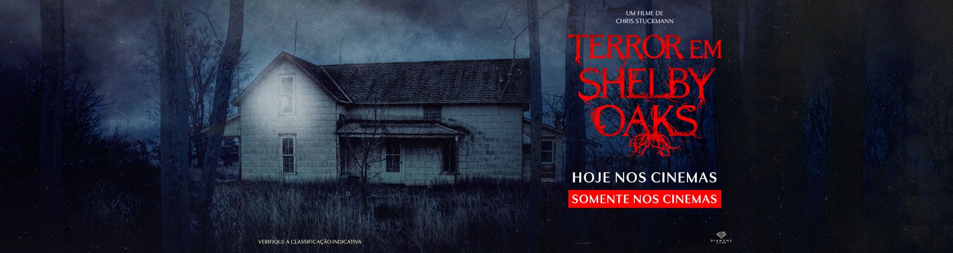 Banner Terror em Shelby Oaks