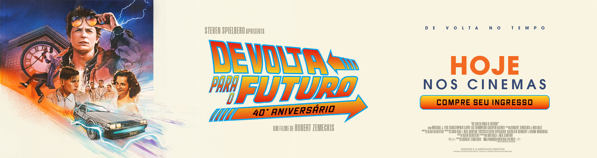 Banner De Volta Para O Futuro (Relançamento 40Âº Aniversá