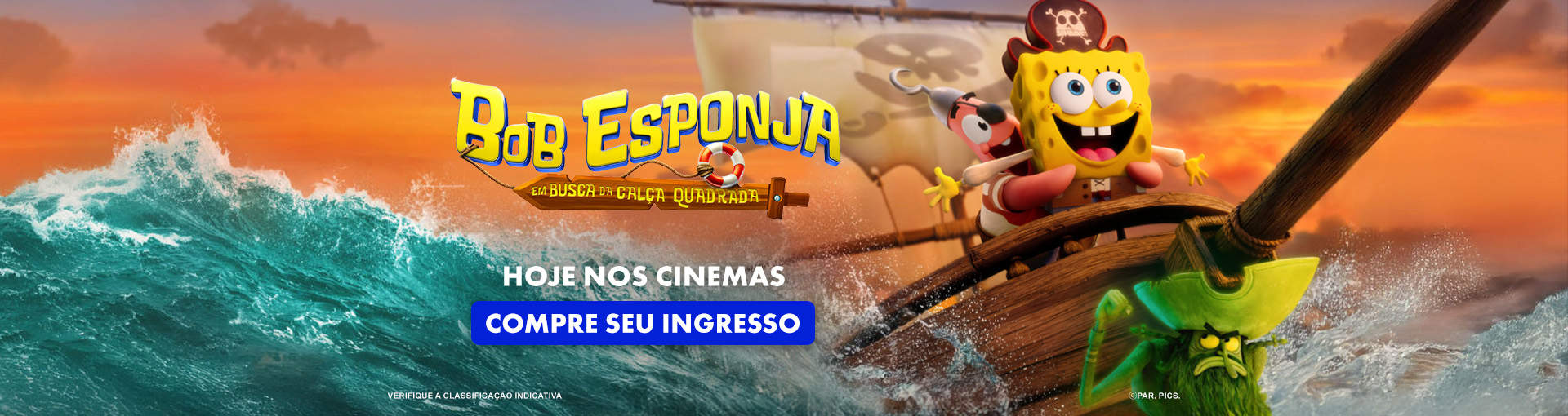 Banner Bob Esponja: Em Busca da Calça Quadrada