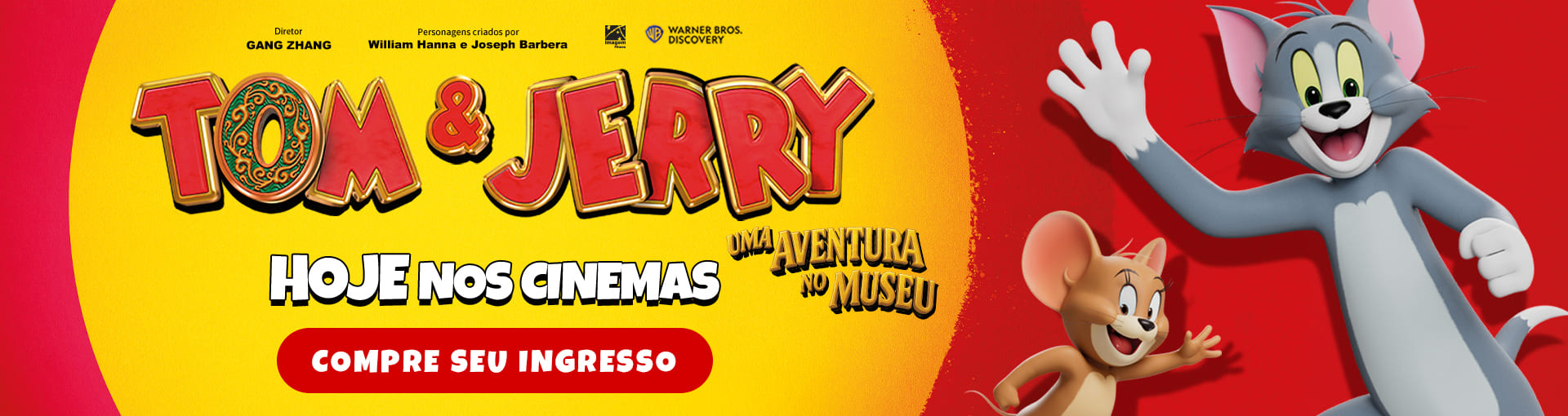 Banner Tom & Jerry: Uma Aventura no Museu