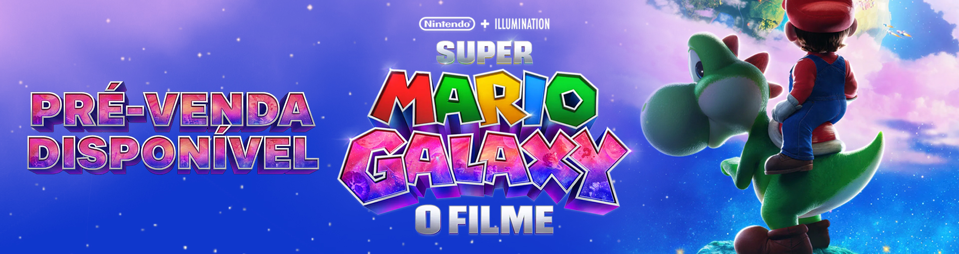 Banner Super Mario Galaxy: O Filme
