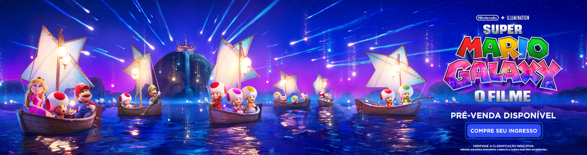 Banner Super Mario Galaxy: O Filme