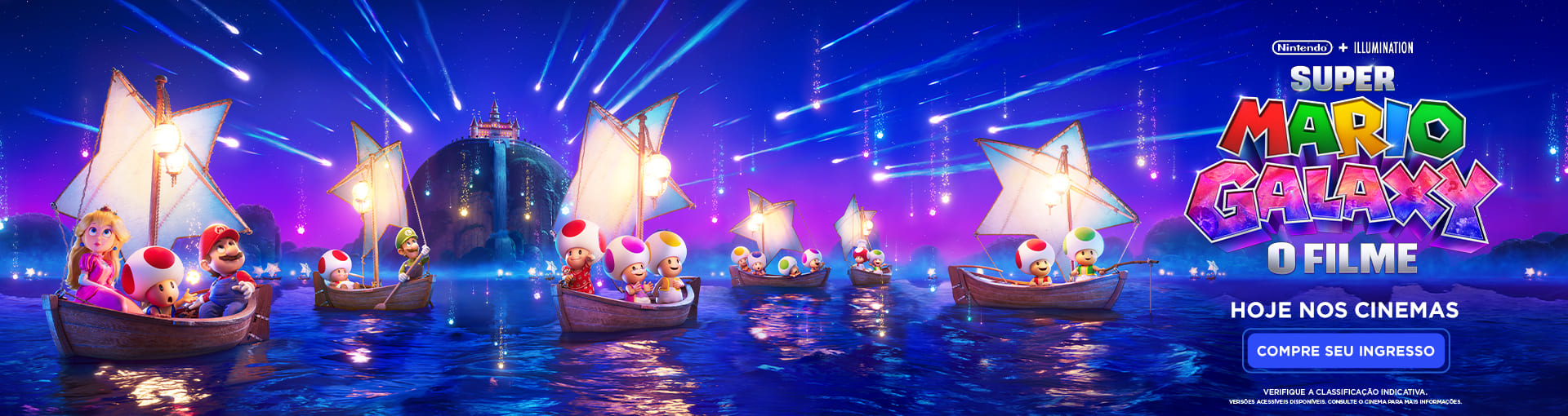 Banner Super Mario Galaxy: O Filme