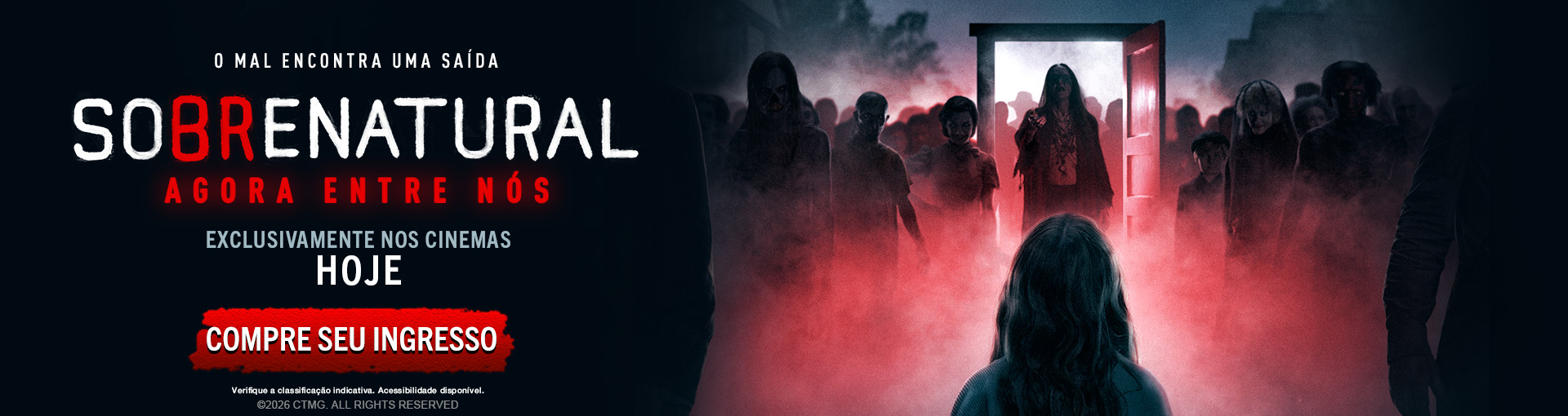 Banner promocional: Sobrenatural: Agora Entre Nós