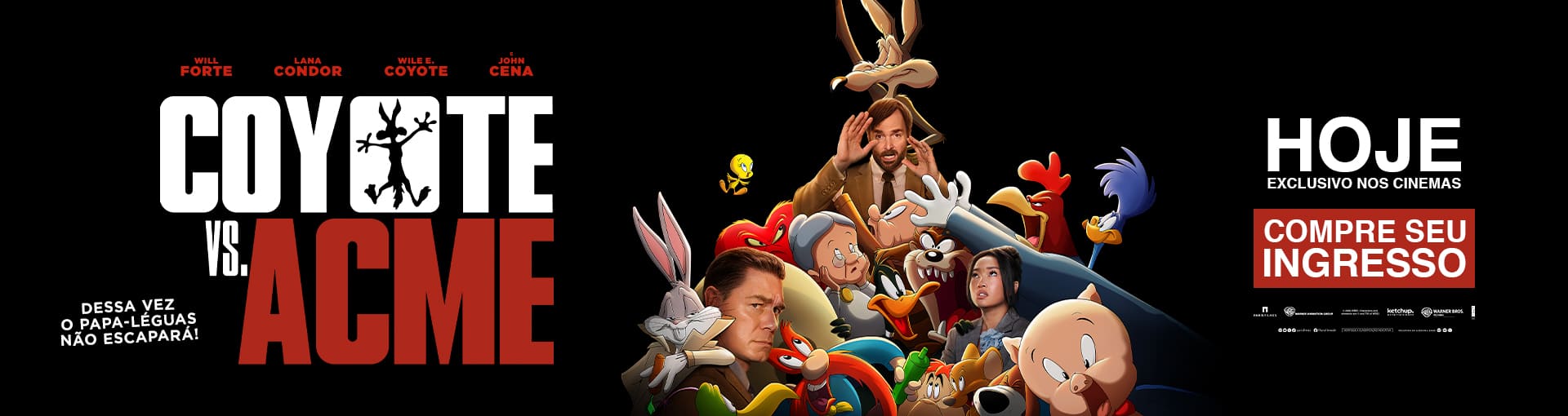 Banner promocional: Coyote vs. Acme