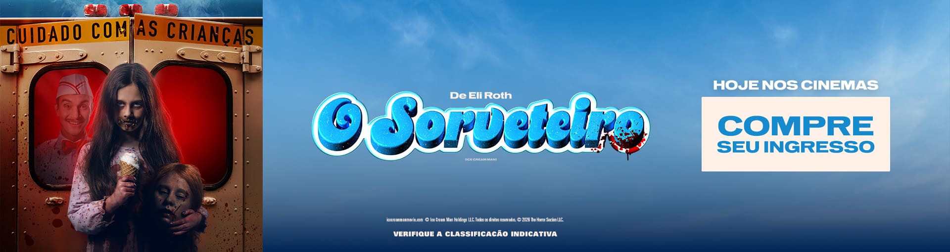 Banner promocional: O Sorveteiro