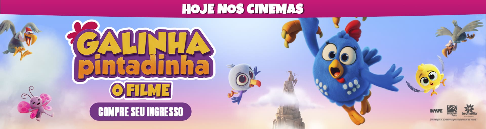 Banner promocional: Galinha Pintadinha - O Filme